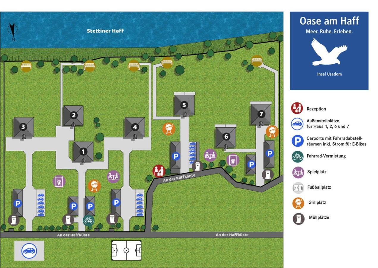 Appartement "Wolkenschiff" - Oase Am Haff Garz  المظهر الخارجي الصورة